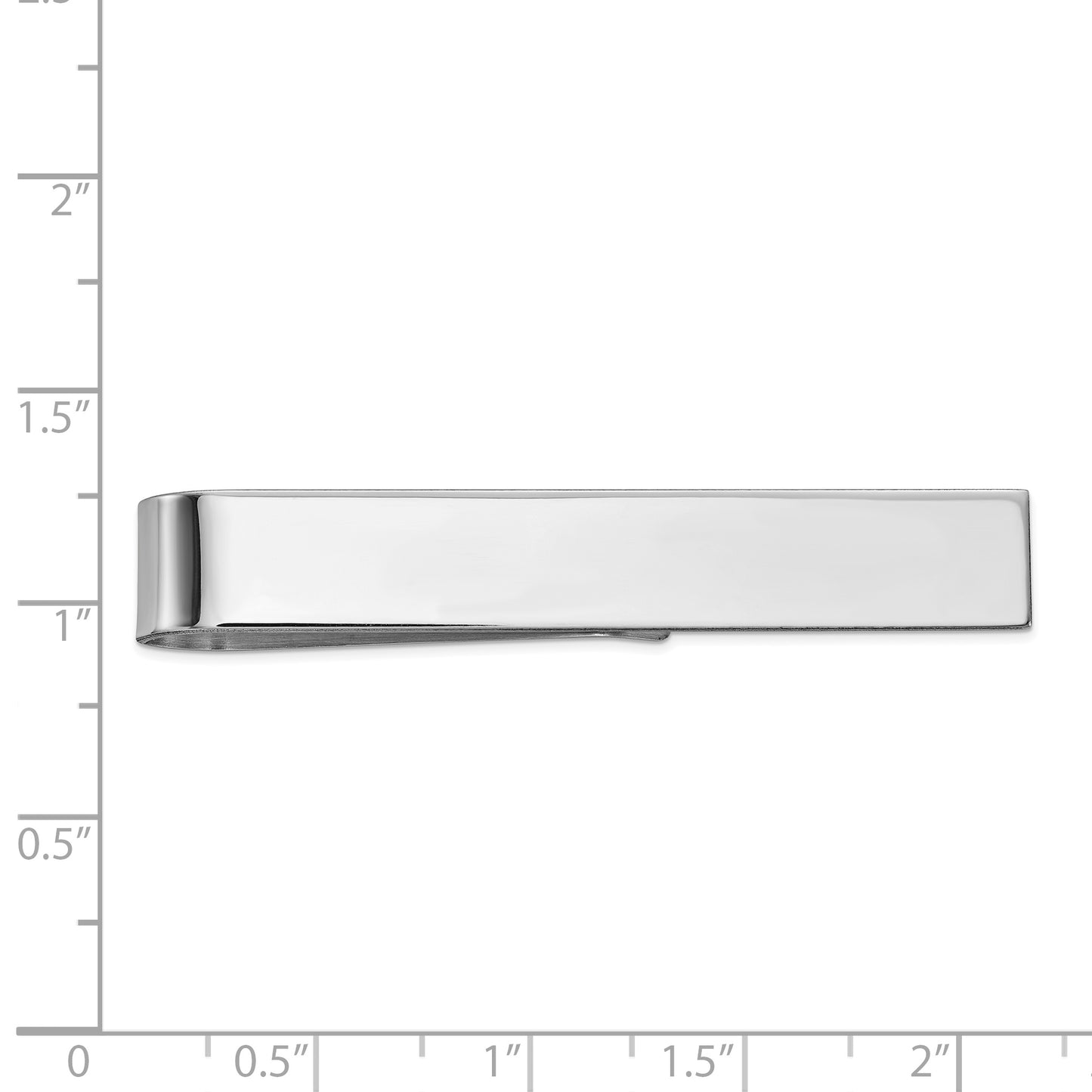 10K White Gold Tie Bar