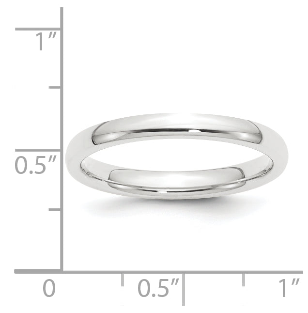 Platinum 2.5mm Comfort-Fit Wedding Band Size 5