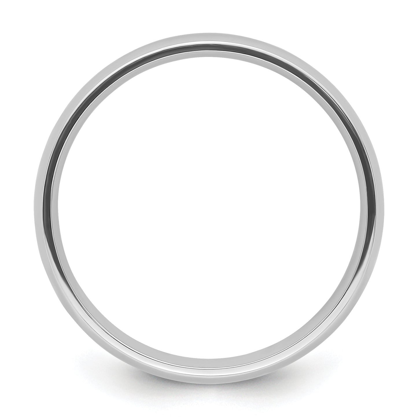 Platinum 5mm Lightweight Comfort-Fit Wedding Band Size 5.5