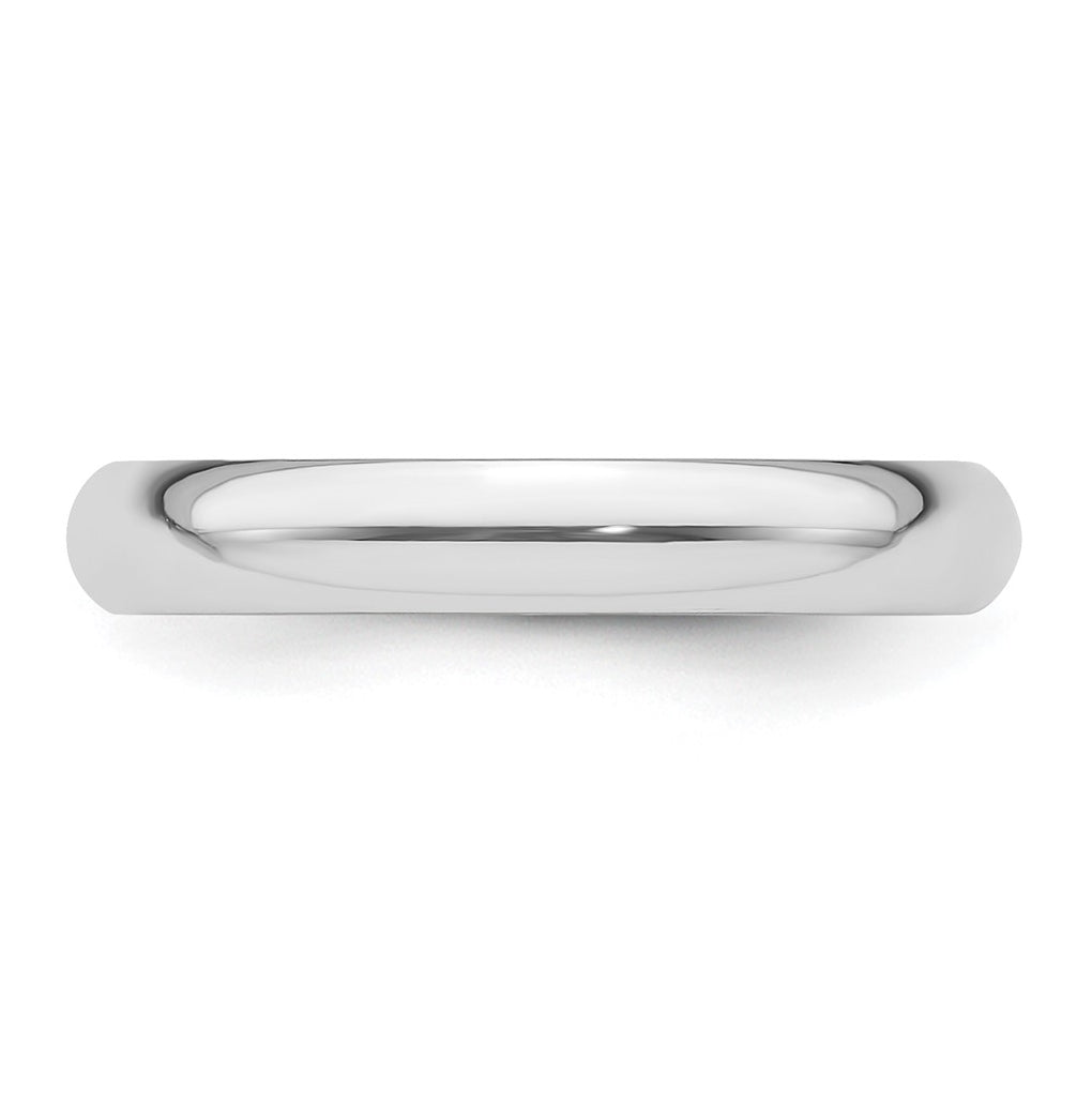 14k Yellow Or White Or Rose Gold Or Platinum Lightweight Half Round Wedding Band