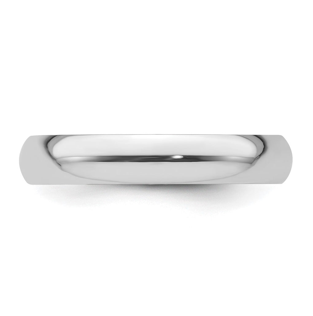 14k Yellow Or White Or Rose Gold Or Platinum Lightweight Half Round Wedding Band