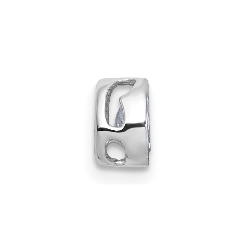 14K Yellow Or White Gold Lab Grown Diamond VS+ F+ Oval Complete Bezel Set Chain Slide Pendant