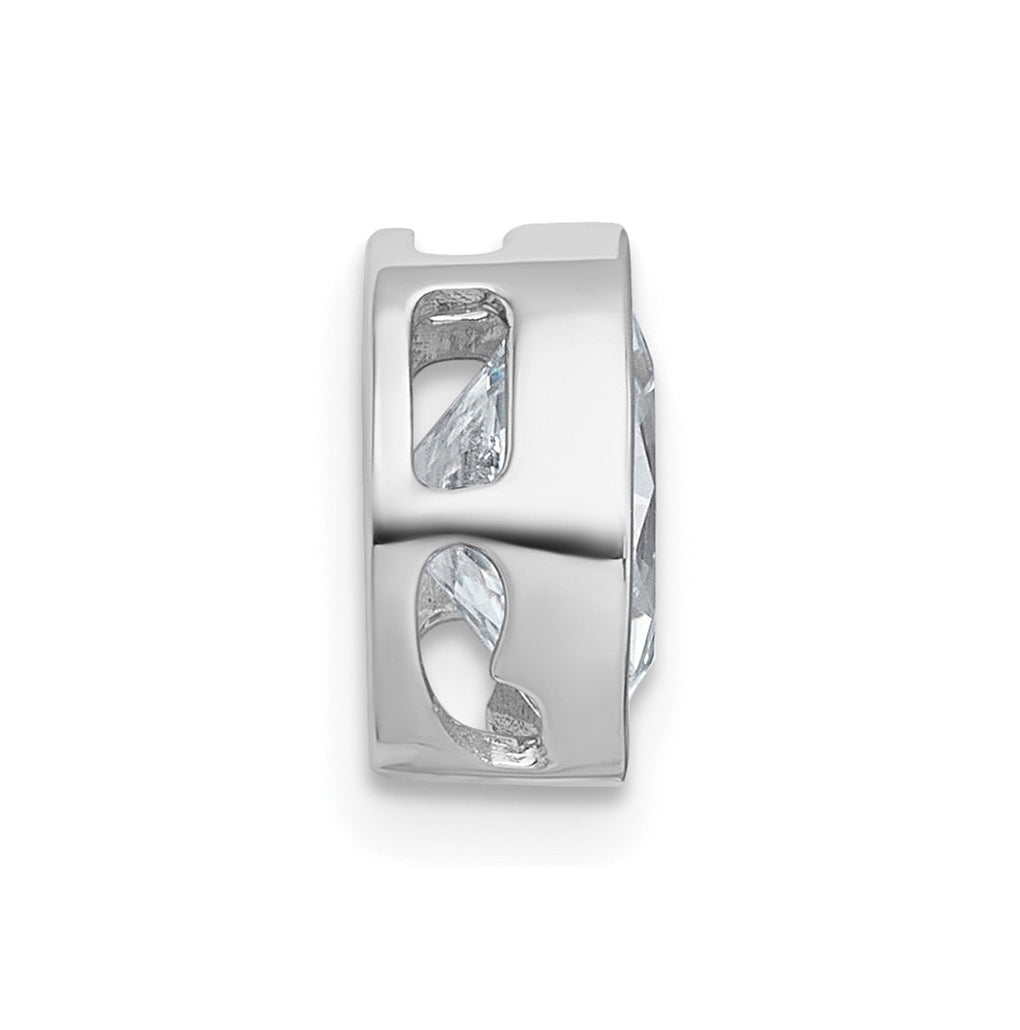 14K Yellow Or White Gold Lab Grown Diamond VS+ F+ Oval Complete Bezel Set Chain Slide Pendant