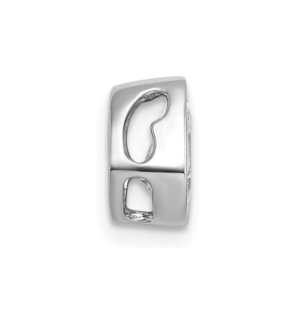 14K Yellow Or White Gold Lab Grown Diamond VS+ F+ Pear Complete Bezel Set Solitaire Chain Slide Pendant