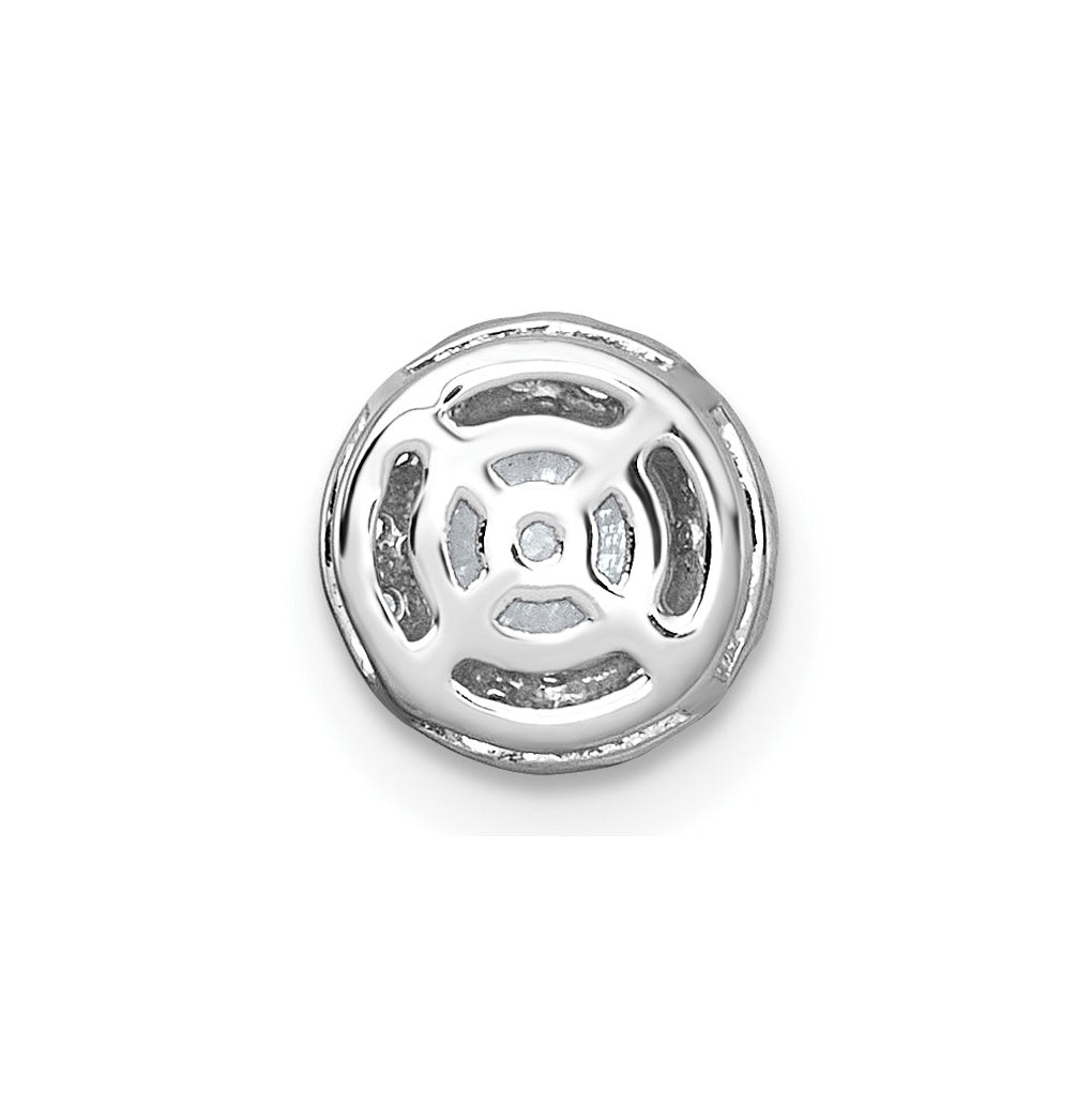 14K Yellow Or White Gold Lab Grown Diamond VS+ F+ Round Complete Halo Chain Slide Pendant