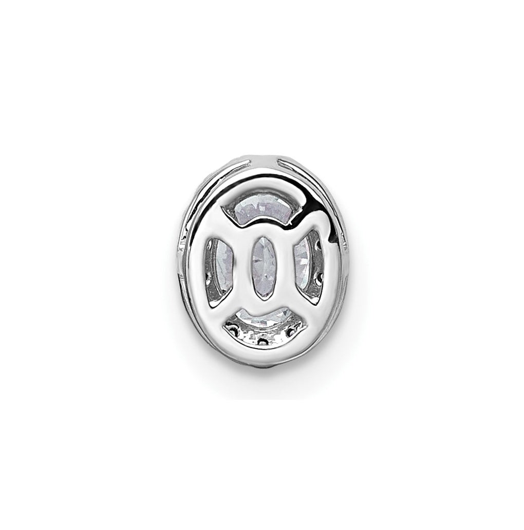 14K Yellow Or White Gold Lab Grown Diamond VS+ F+ Round Complete Halo Chain Slide Pendant