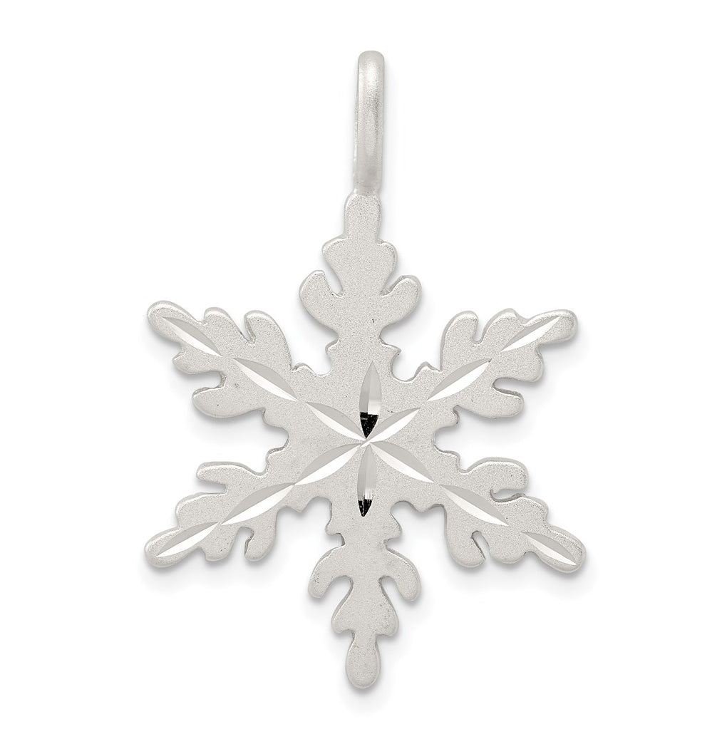 Sterling Silver Snowflake Charm – Elegant Jewelry Gift for Birthday, Anniversary, Engagement, Wedding