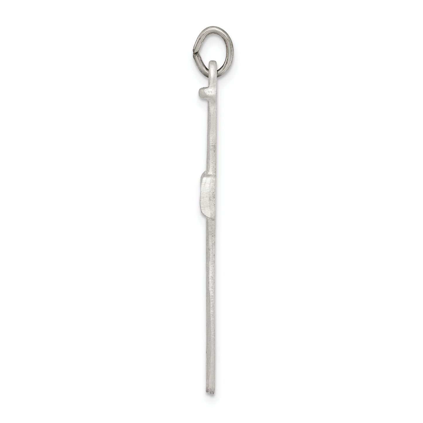 Sterling Silver Antiqued Nail Cross Pendant