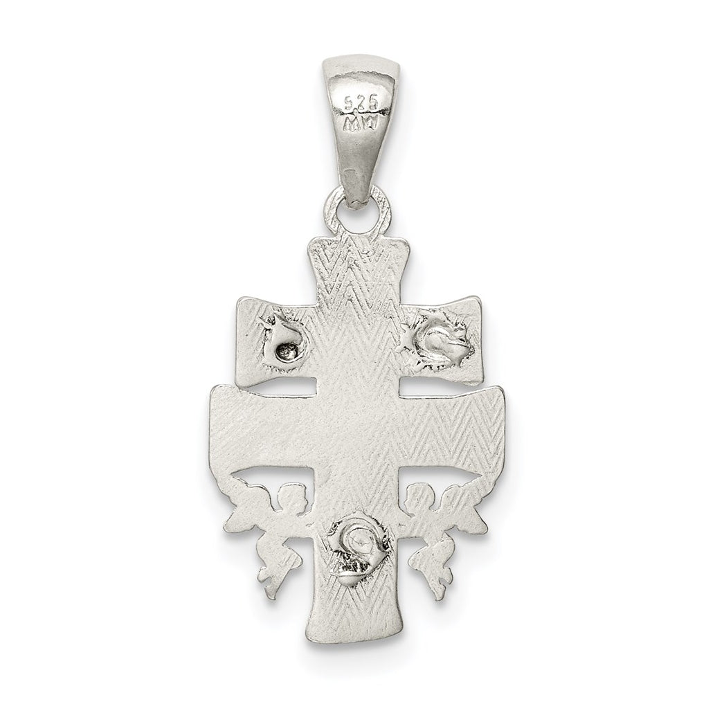 Sterling Silver Polished Mini INRI Crucifix Pendant – Elegant Jewelry Gift for Birthday, Anniversary, Engagement, Wedding