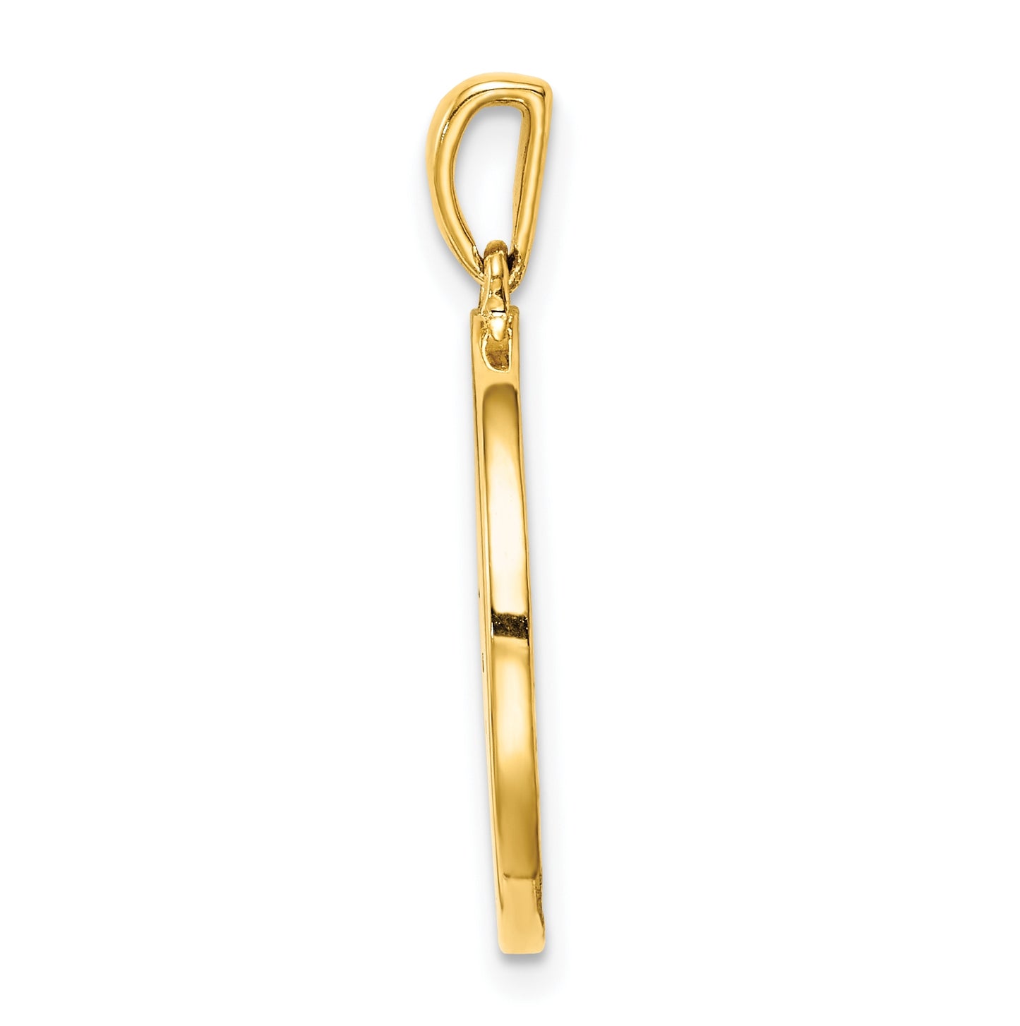 Sterling Silver Gold plated & Cubic Zirconia Aries Zodiac Pendant