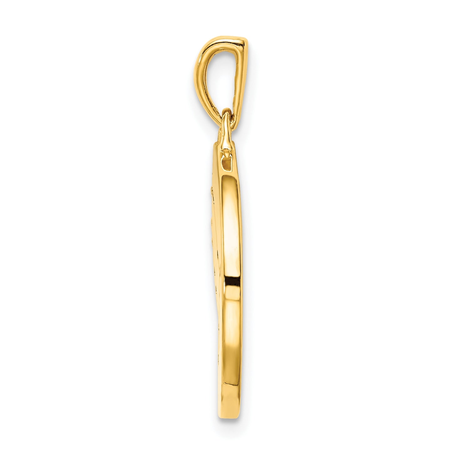 Sterling Silver Gold plated & Cubic Zirconia Gemini Zodiac Pendant