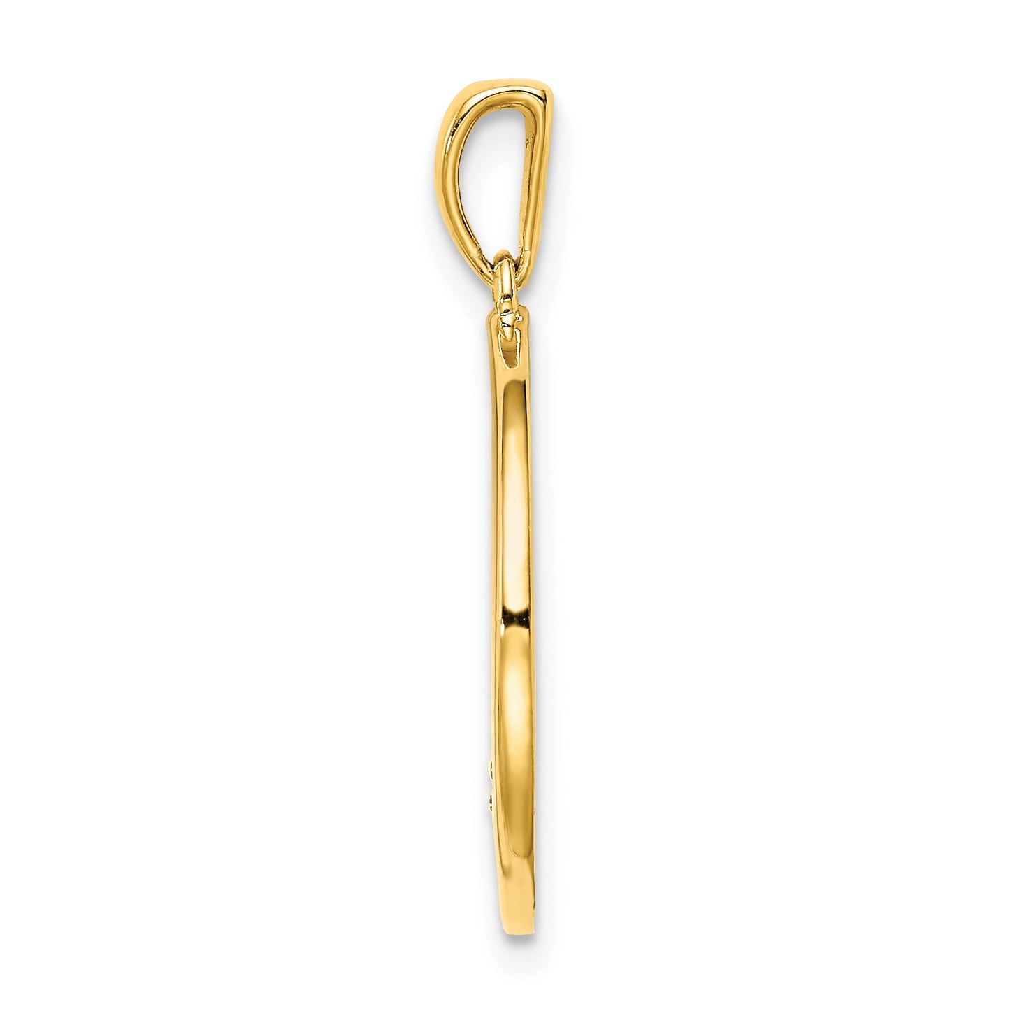 Sterling Silver Gold plated & Cubic Zirconia Cancer Zodiac Pendant