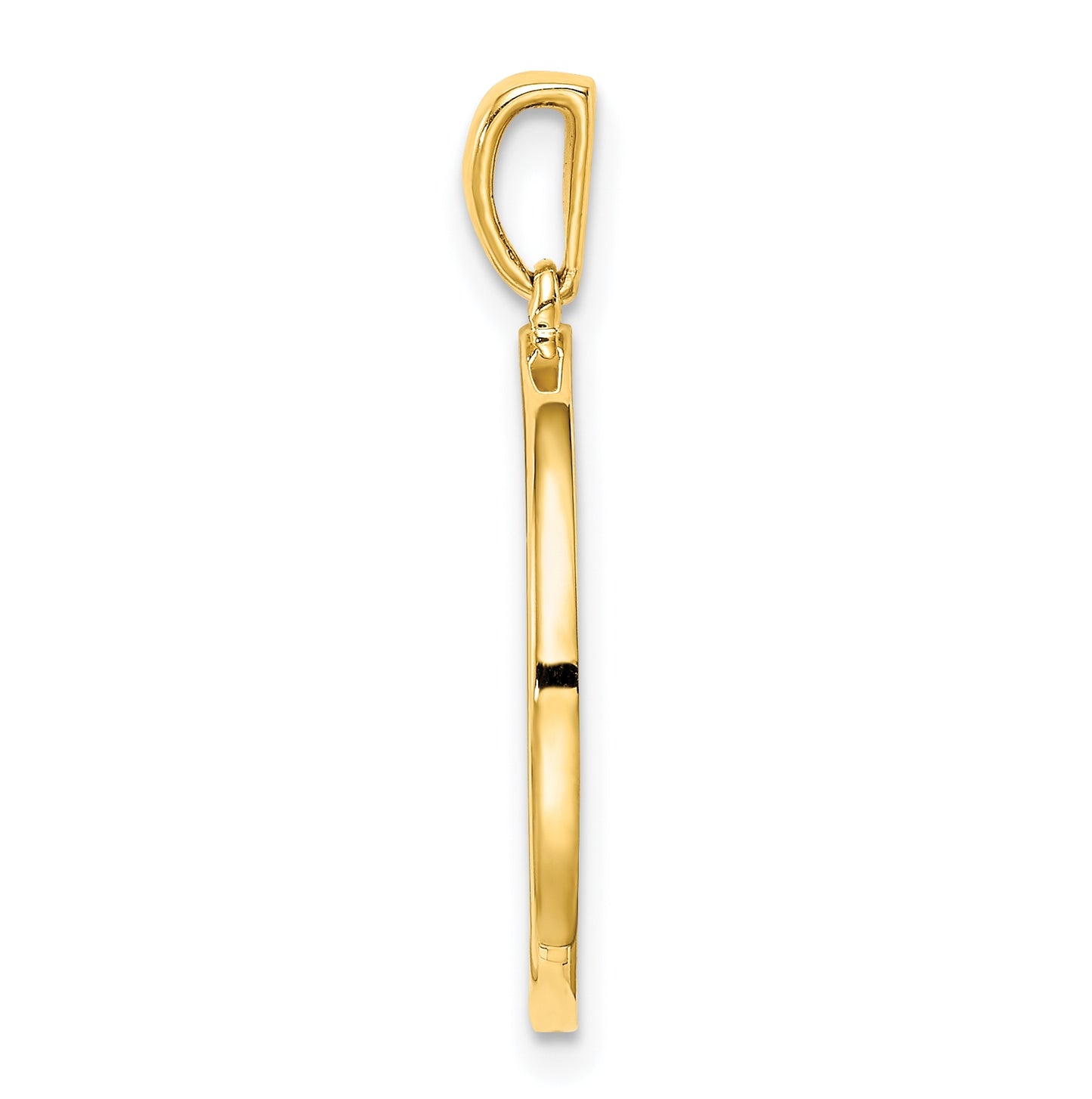 Sterling Silver Gold plated & Cubic Zirconia Leo Zodiac Pendant