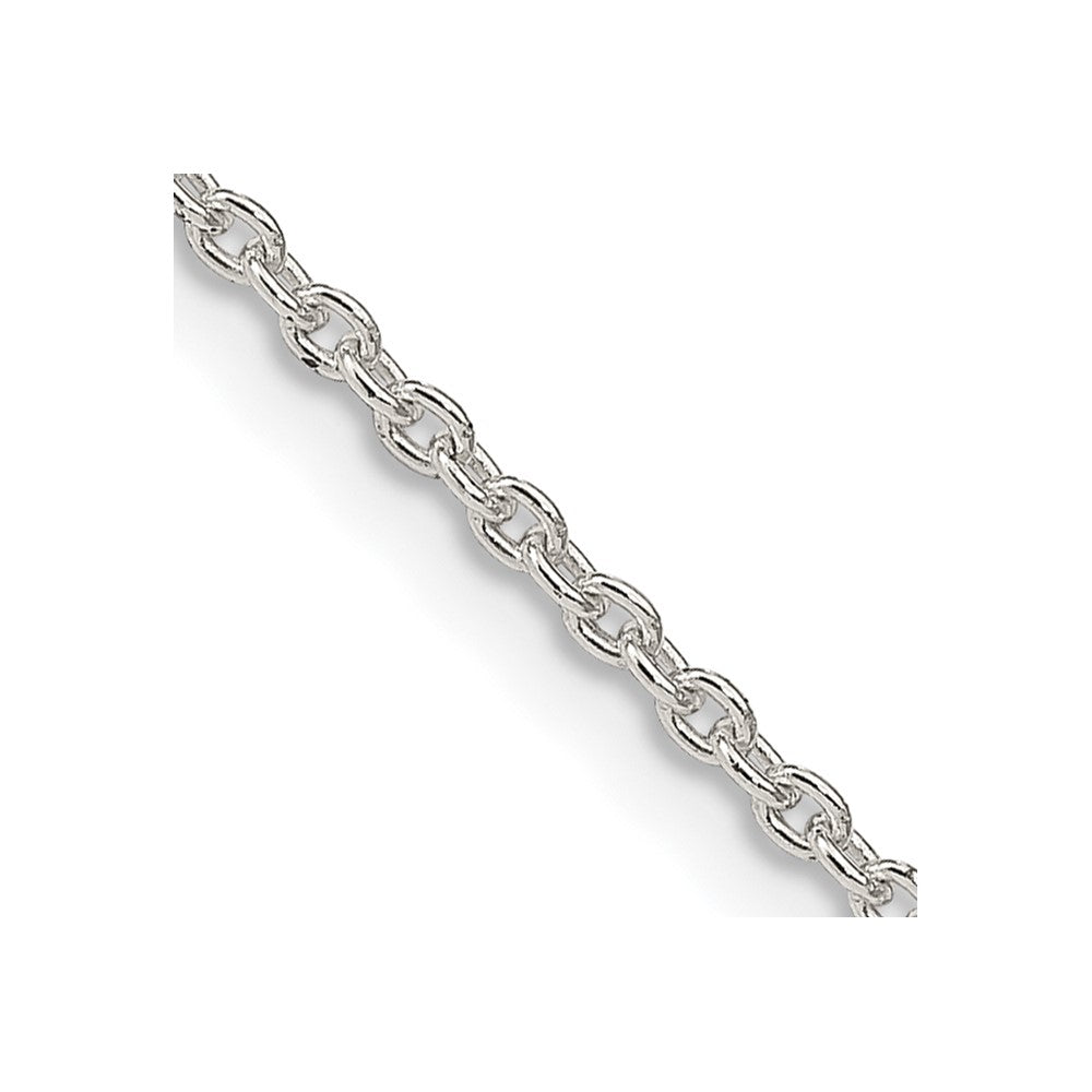 Sterling Silver 1.95mm Cable Chain with 2in ext.