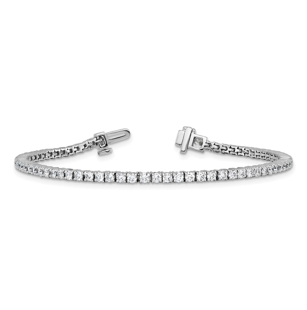 10K Yellow Gold 2ct Lab Grown Diamond VS+ F+ Complete Tennis Bracelet – Elegant Jewelry Gift for Birthday, Anniversary, Engagement, Wedding