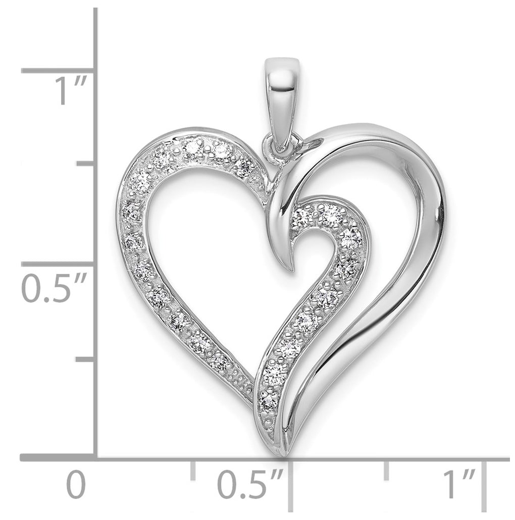 14K Yellow Gold 1/5ct. Lab Grown Diamond VS/SI+ G+ Complete Heart Pendant – Elegant Jewelry Gift for Birthday, Anniversary, Engagement, Wedding