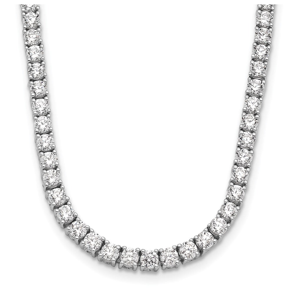 10K Yellow Gold 10ct Lab Grown Diamond VS/SI+ G+ Complete 16in Tennis Necklace – Elegant Jewelry Gift for Birthday, Anniversary, Engagement, Wedding