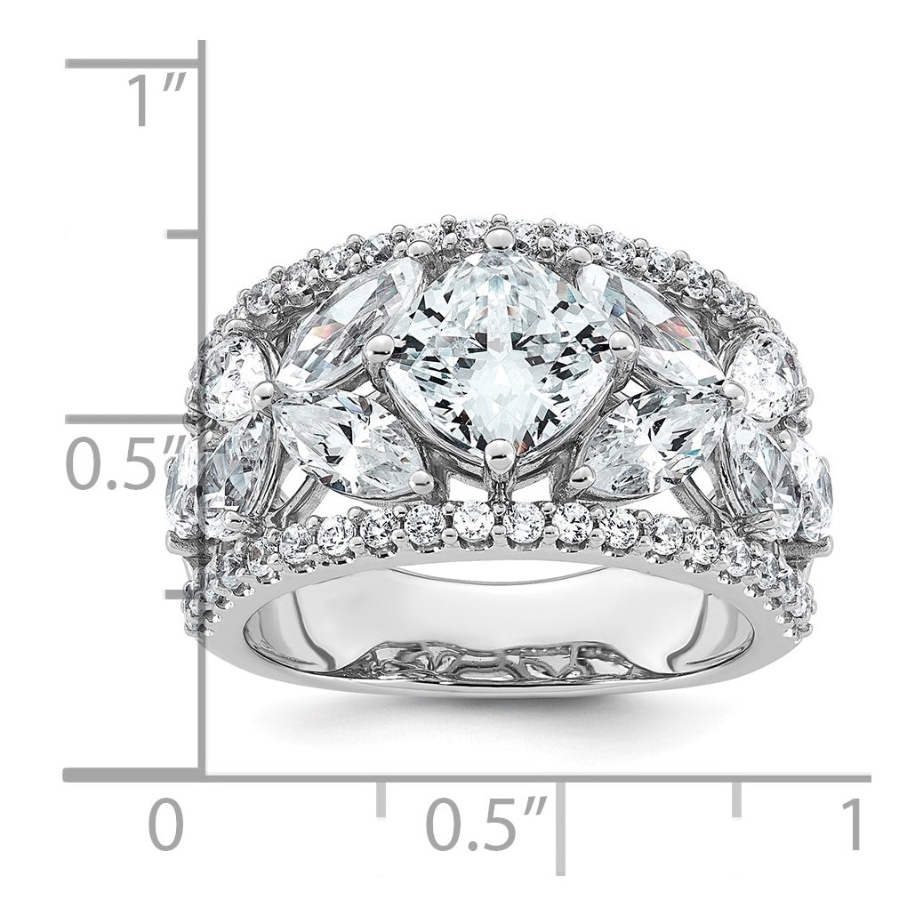 14k White Gold Lab Grown Diamond VS+ F+ 4.5ct Complete Anniversary Band – Elegant Jewelry Gift for Birthday, Anniversary, Engagement, Wedding