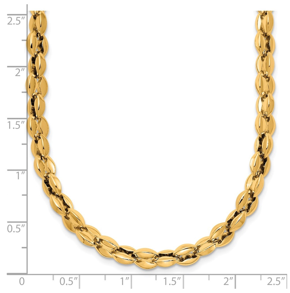 Stainless Steel Polished 5.5mm Mariner 18 In Link Chain – Elegant Jewelry Gift for Birthday, Anniversary, Engagement, Wedding
