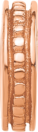 Sterling Silver Reflections Rose Gold plated Spacer Bead