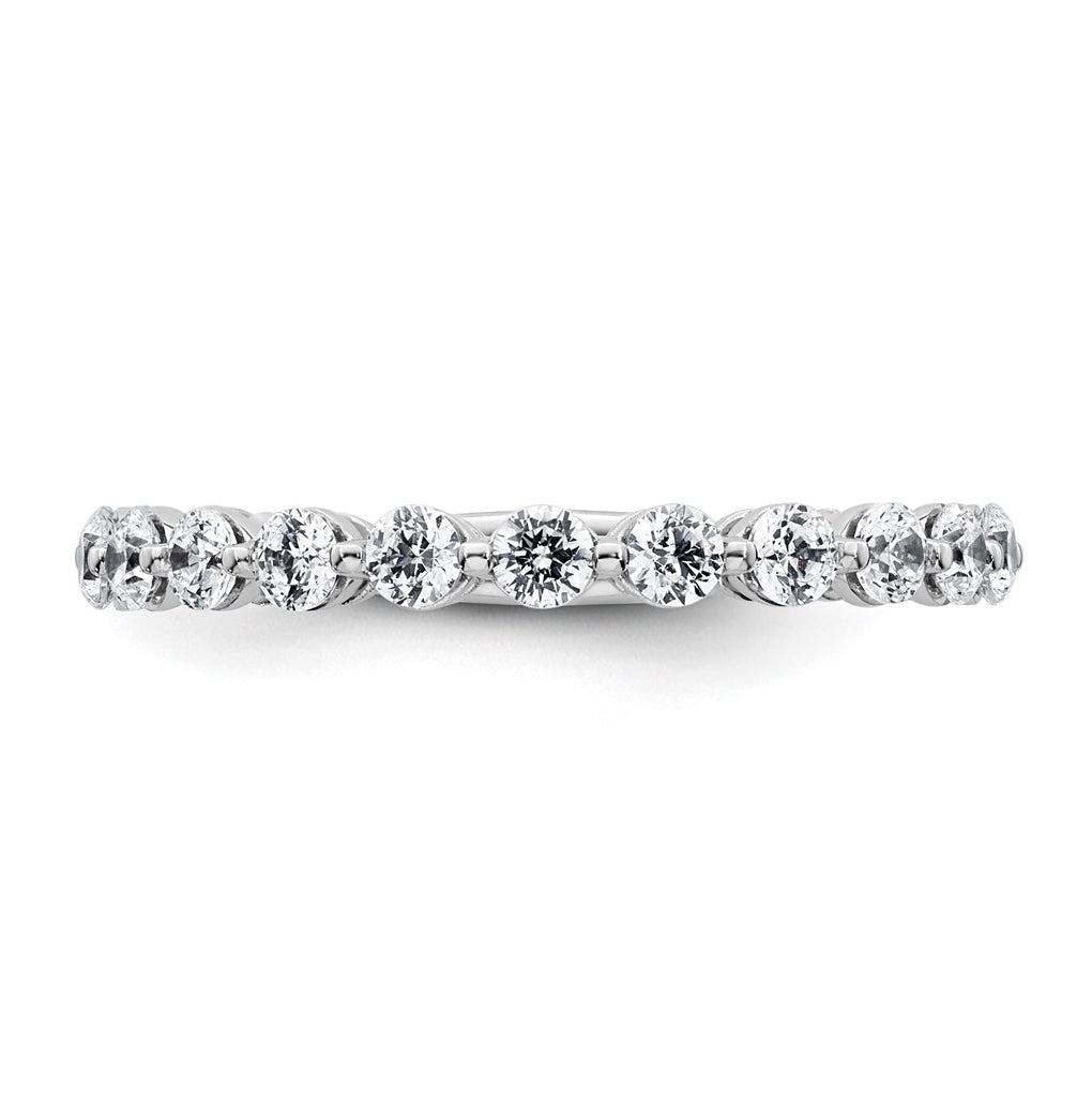 14k White Gold 1 carat Lab Grown Diamond VS+ F+ Complete Wedding Band