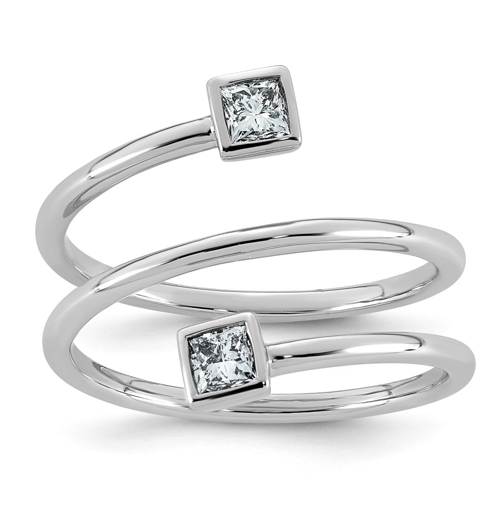 14K White Gold 1/3ct Lab Grown Diamond VS+ F+ Comp Fashion Ring – Elegant Jewelry Gift for Birthday, Anniversary, Engagement, Wedding