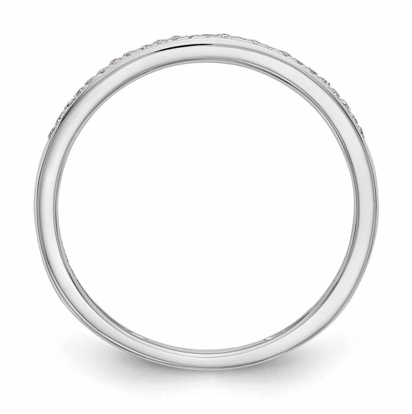 10K White Gold 1/6 carat Diamond Set of 2 Complete Wedding Bands
