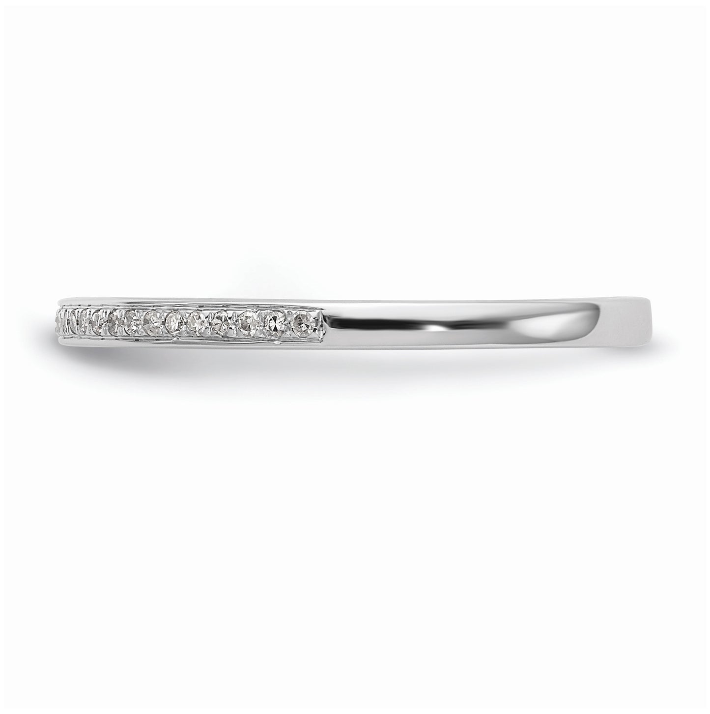 10K White Gold 1/6 carat Diamond Set of 2 Complete Wedding Bands