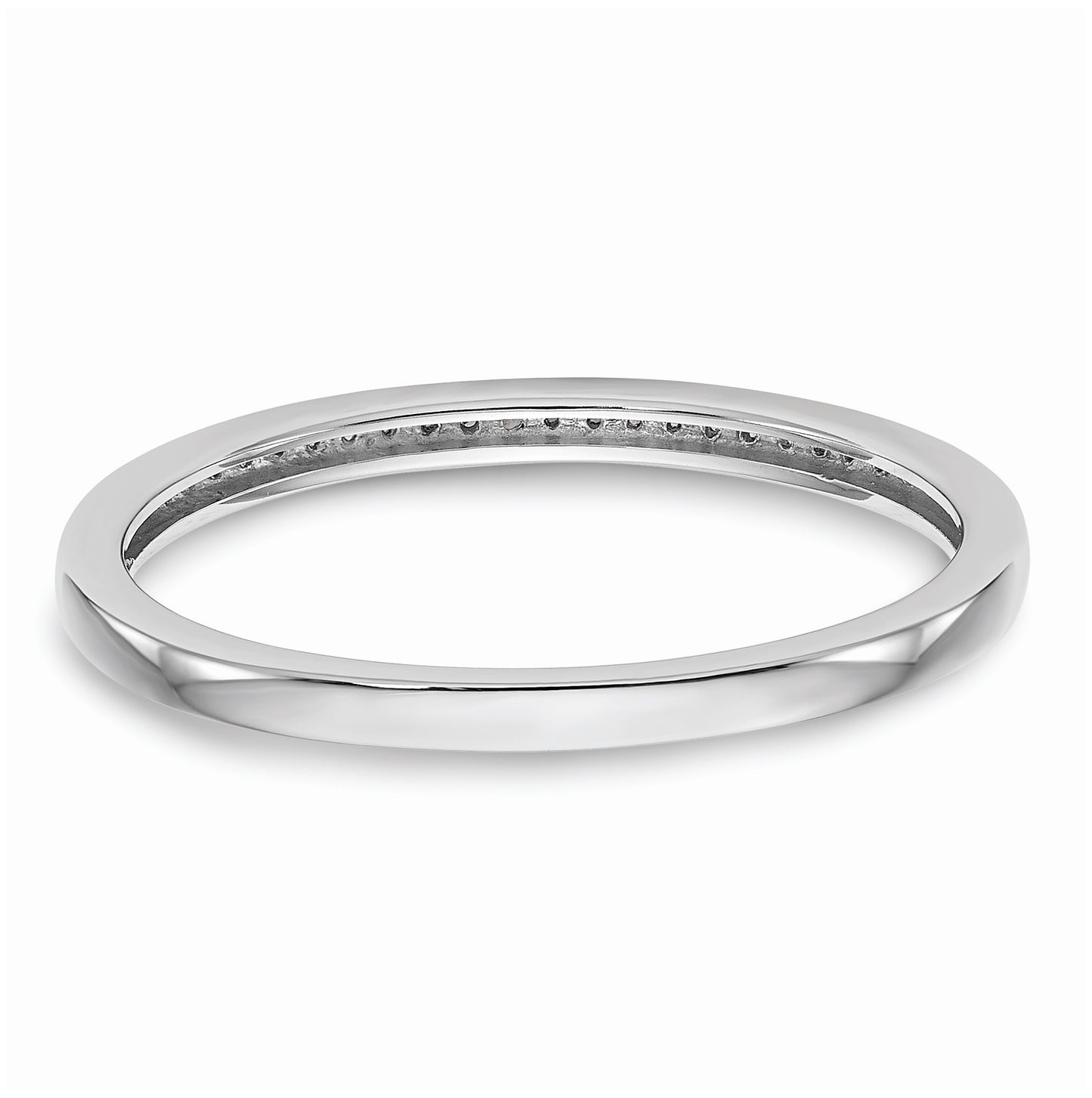 10K White Gold 1/6 carat Diamond Set of 2 Complete Wedding Bands