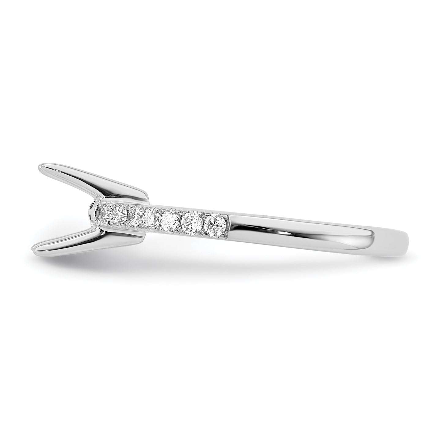 True Origin 14K White Gold 1/4 carat Lab Grown Diamond VS/SI D E F Semi Mount Oval Engagement Ring