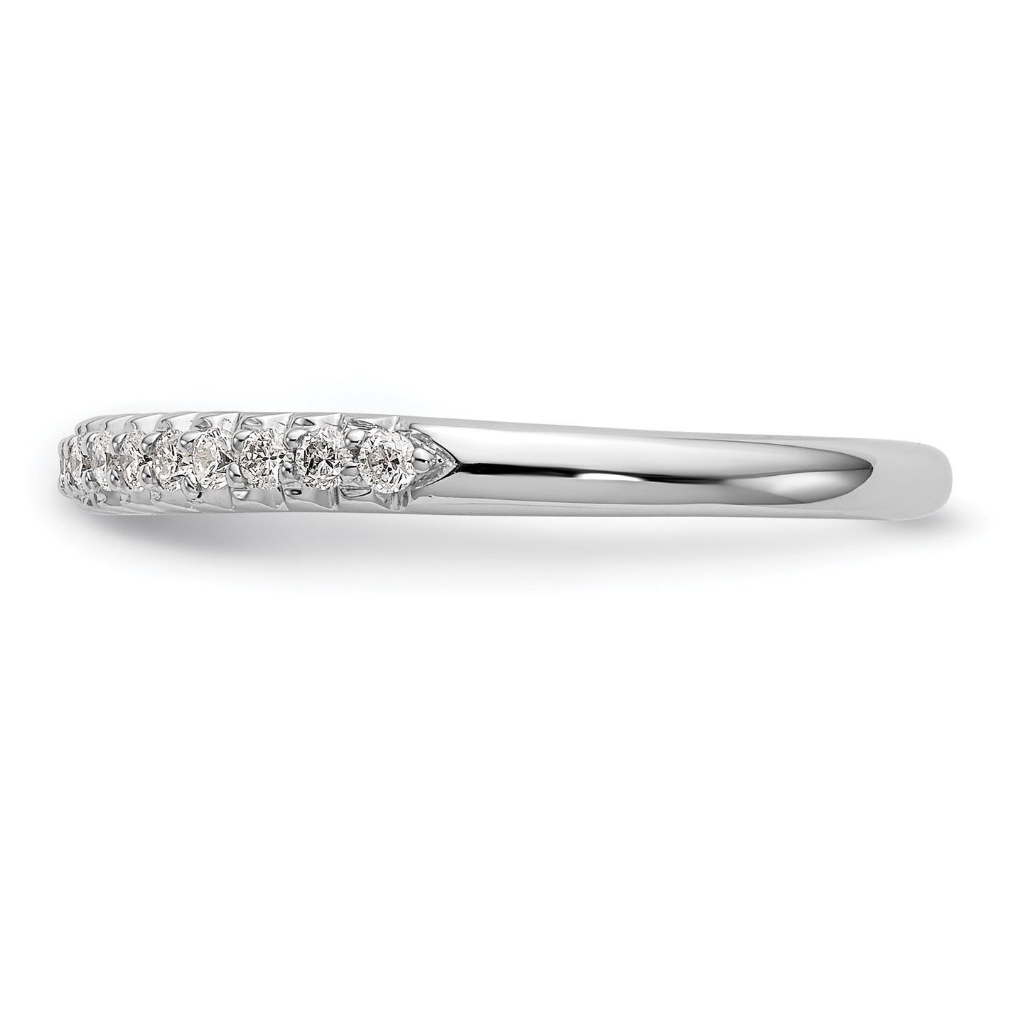 10K White Gold 1/6 carat Diamond Complete Wedding Band