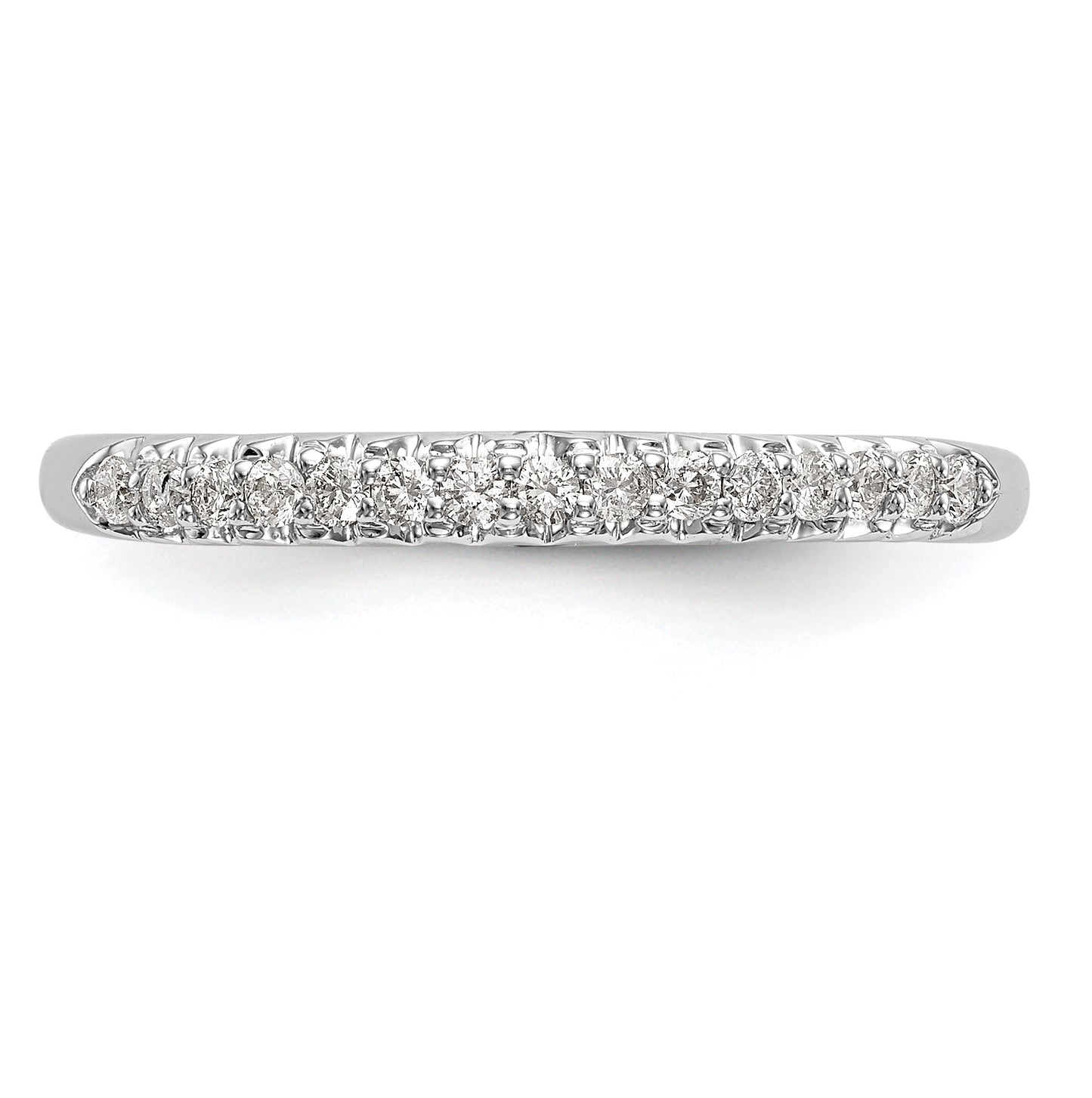 10K White Gold 1/6 carat Diamond Complete Wedding Band