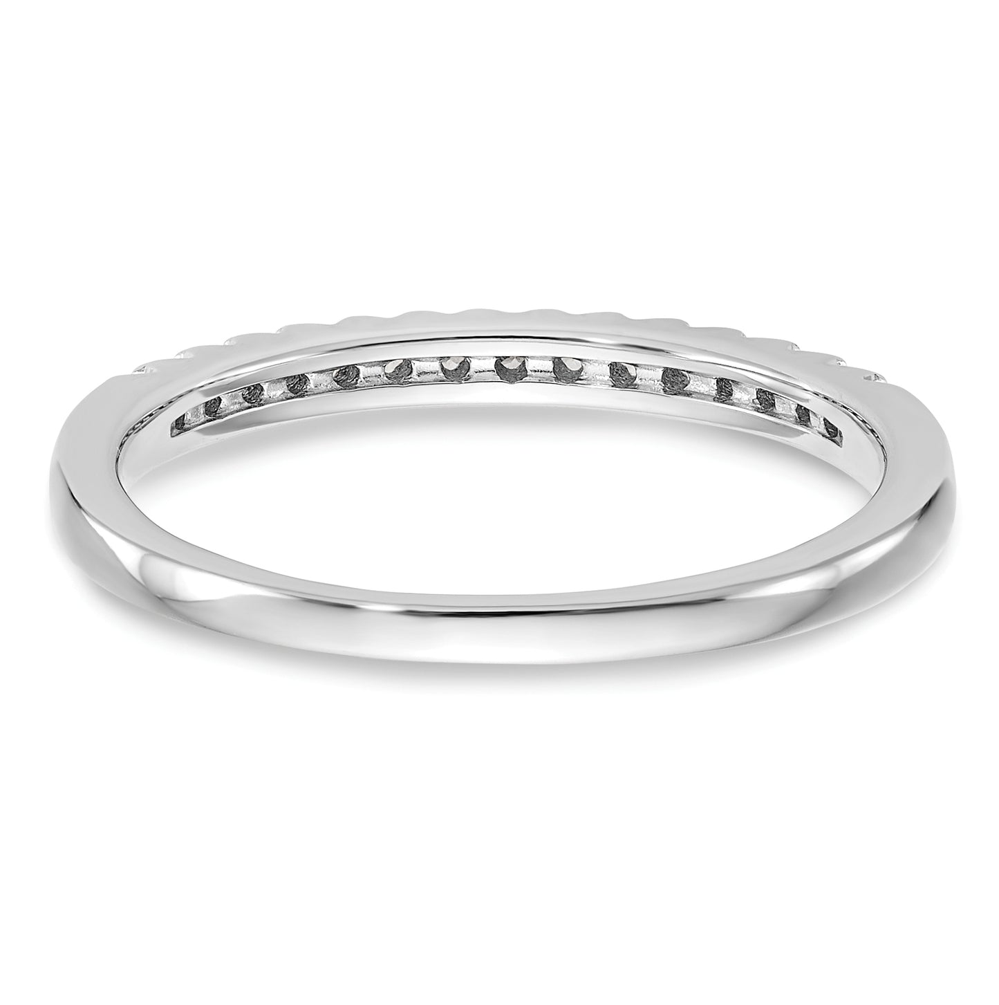 10K White Gold 1/6 carat Diamond Complete Wedding Band
