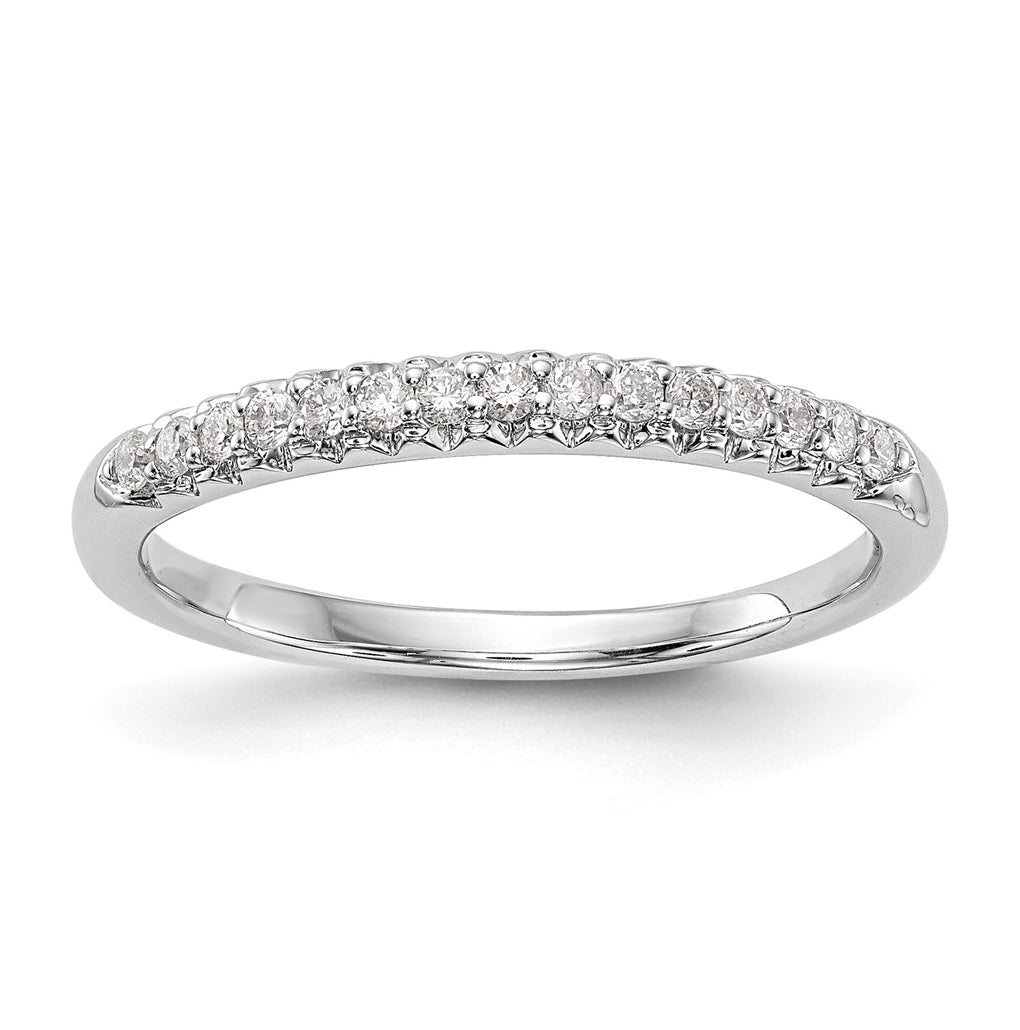 10K White Gold 1/6 carat Diamond Complete Wedding Band