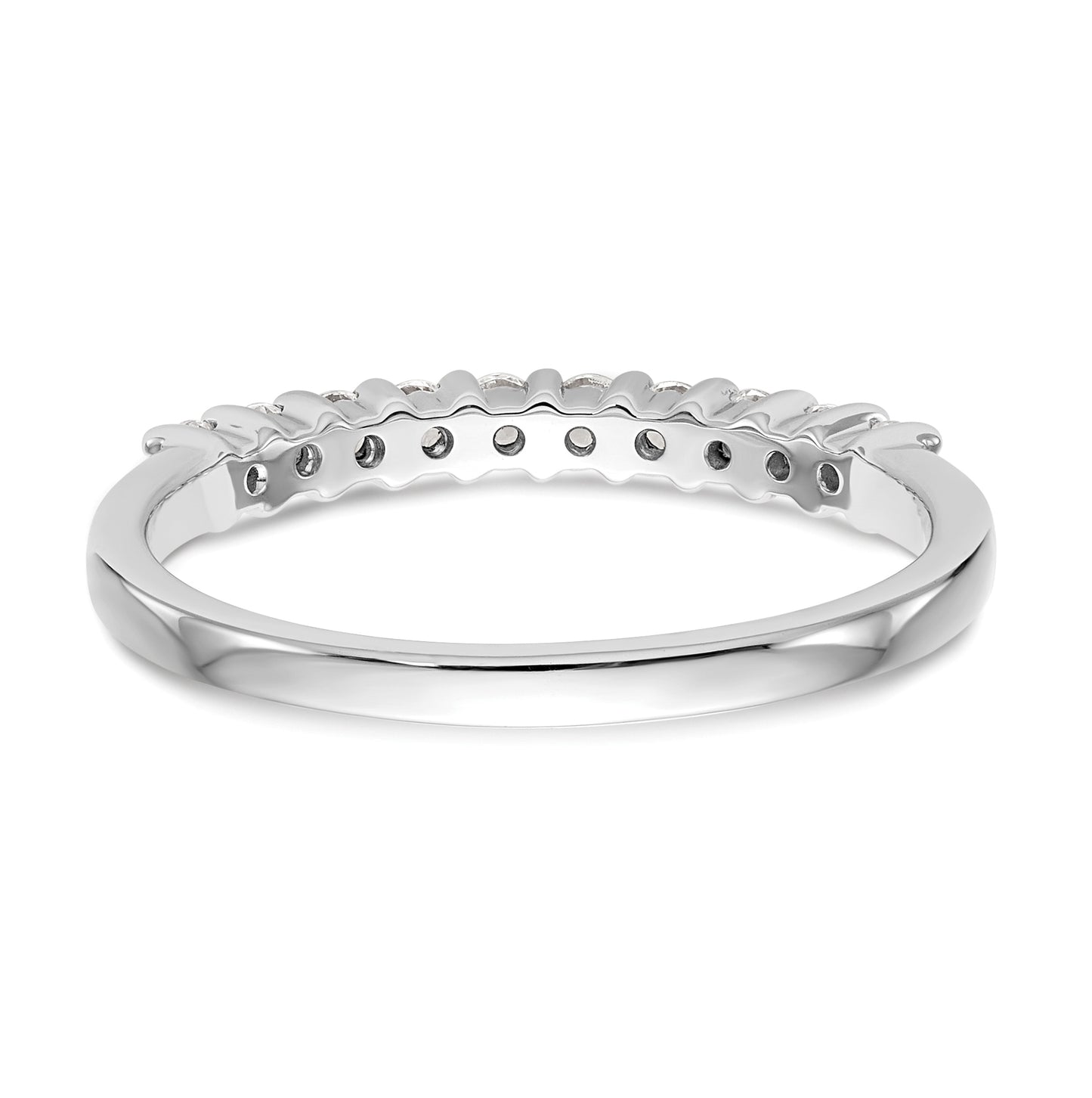 14K White Gold Lab Grown VS/SI FGH Dia 10-Stone Band