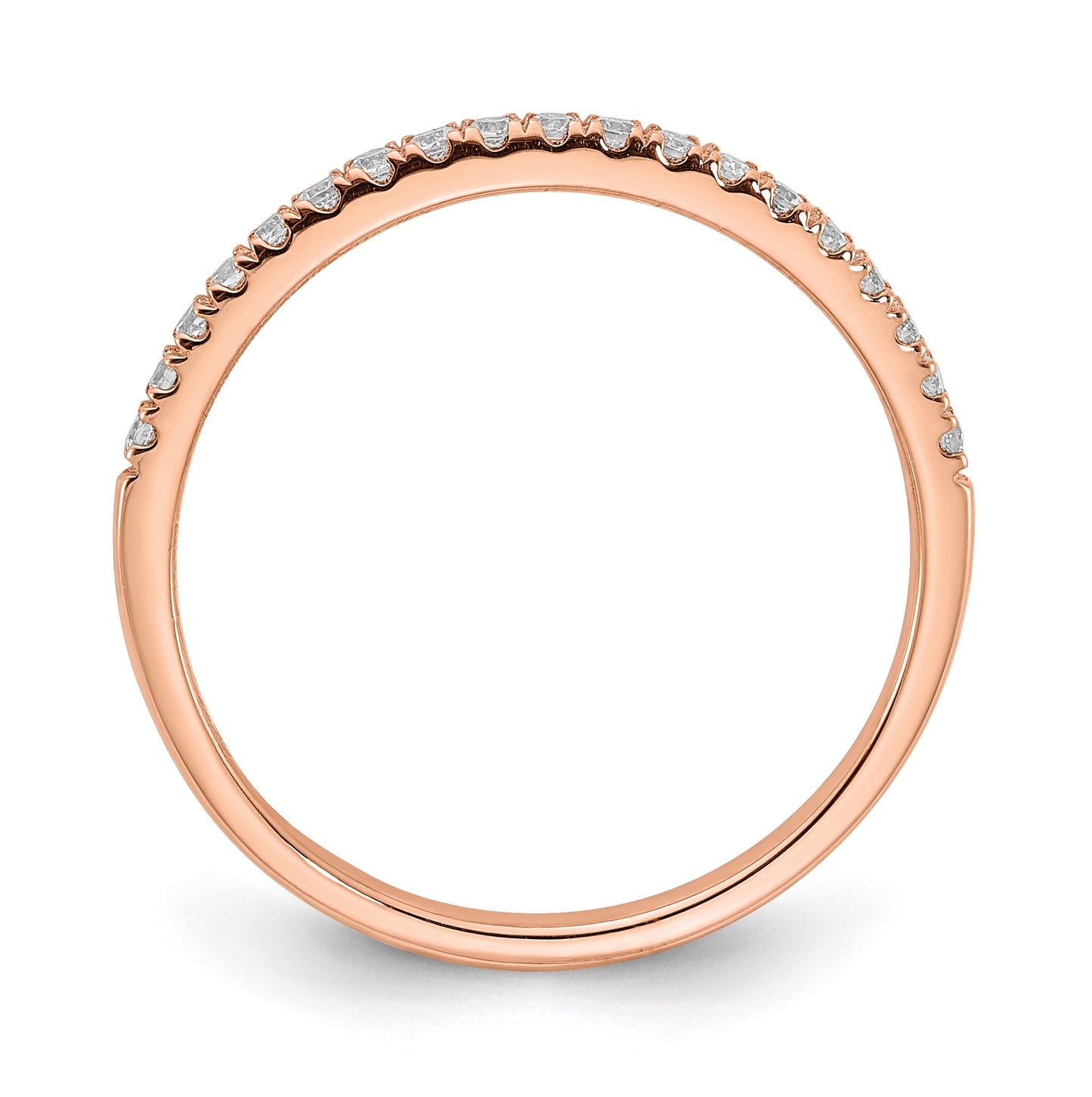 Blooming Bridal 14k Rose Gold 1/6 carat Diamond Complete Wedding Band