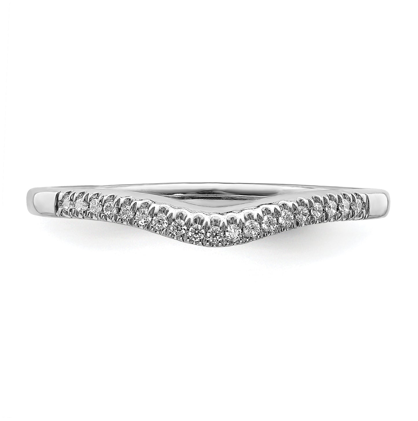 Blooming Bridal 14k Rose Gold 1/15 carat Diamond Contoured Complete Wedding Band