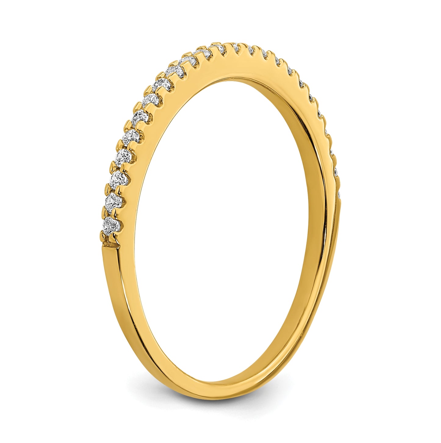 Blooming Bridal 14K Yellow Gold 1/8 carat Diamond Complete Wedding Band