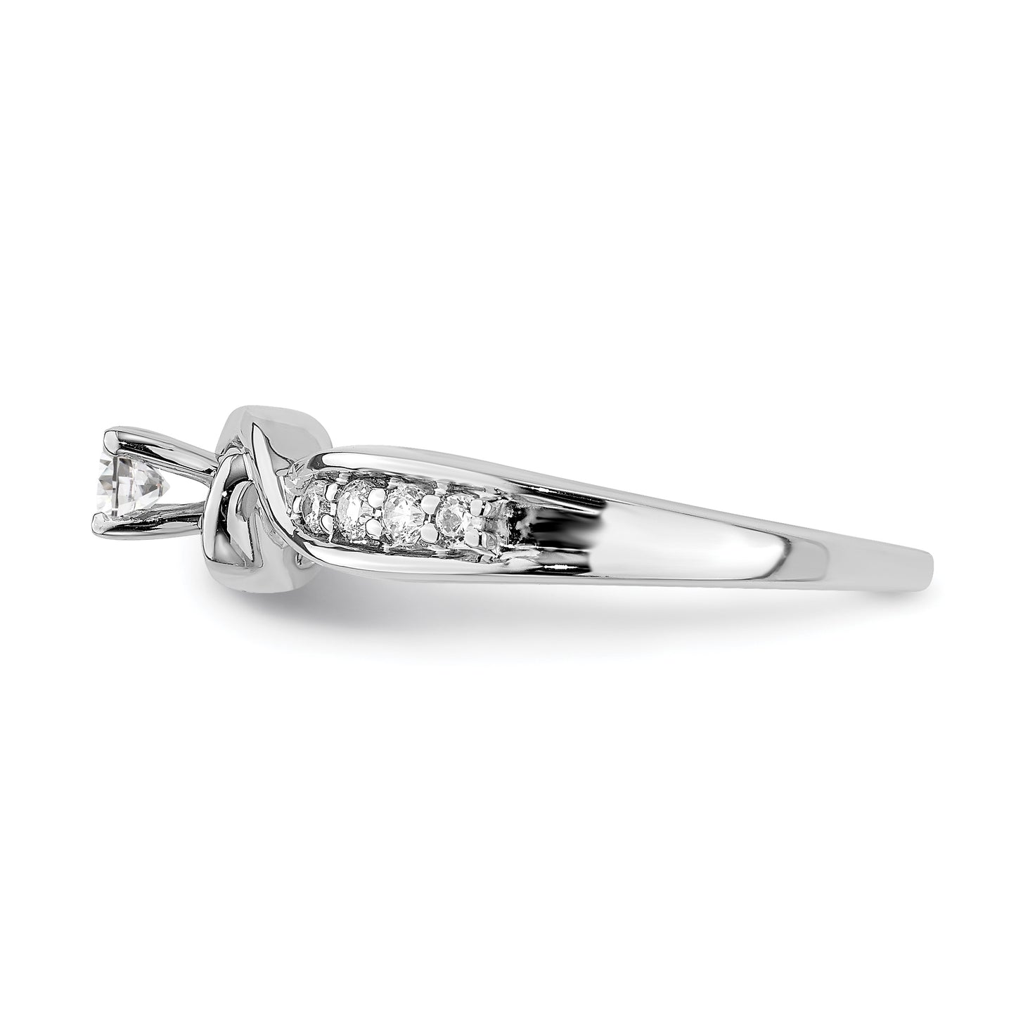 10k White Gold Diamond Engagement Ring