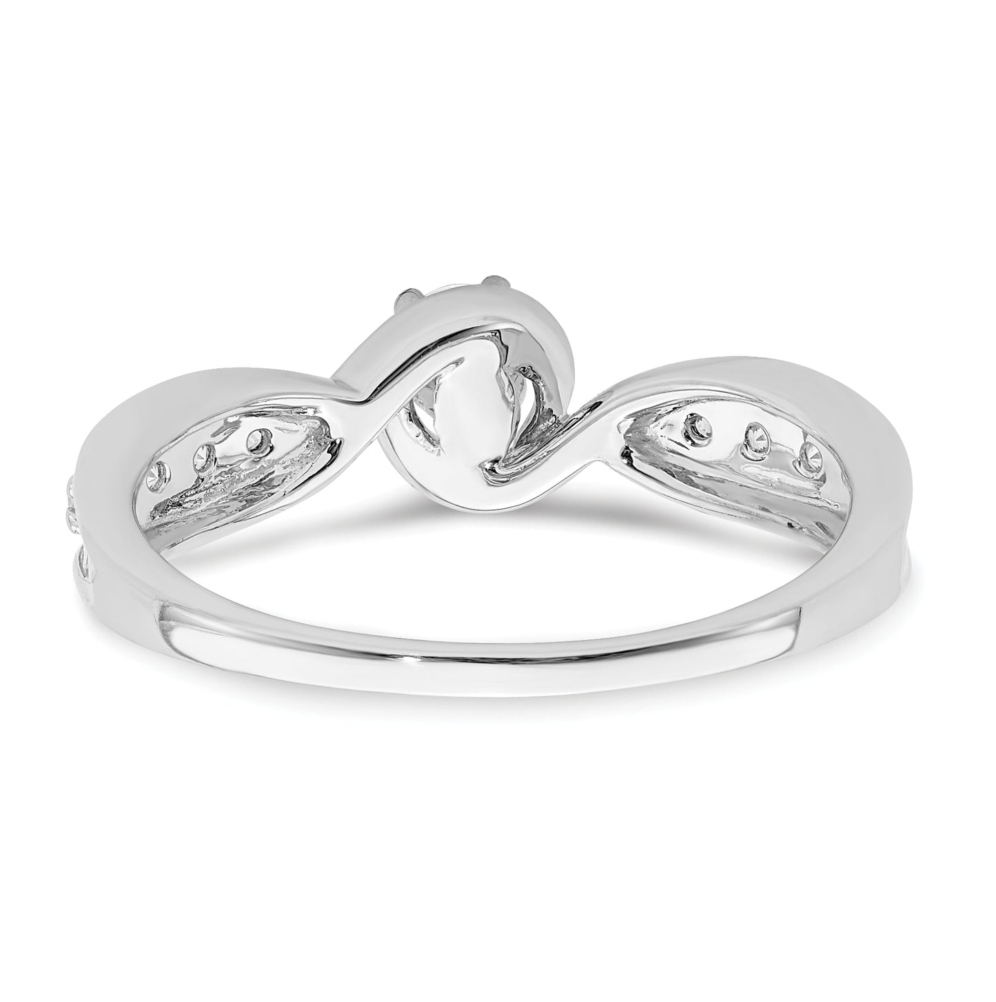 10k White Gold Diamond Engagement Ring