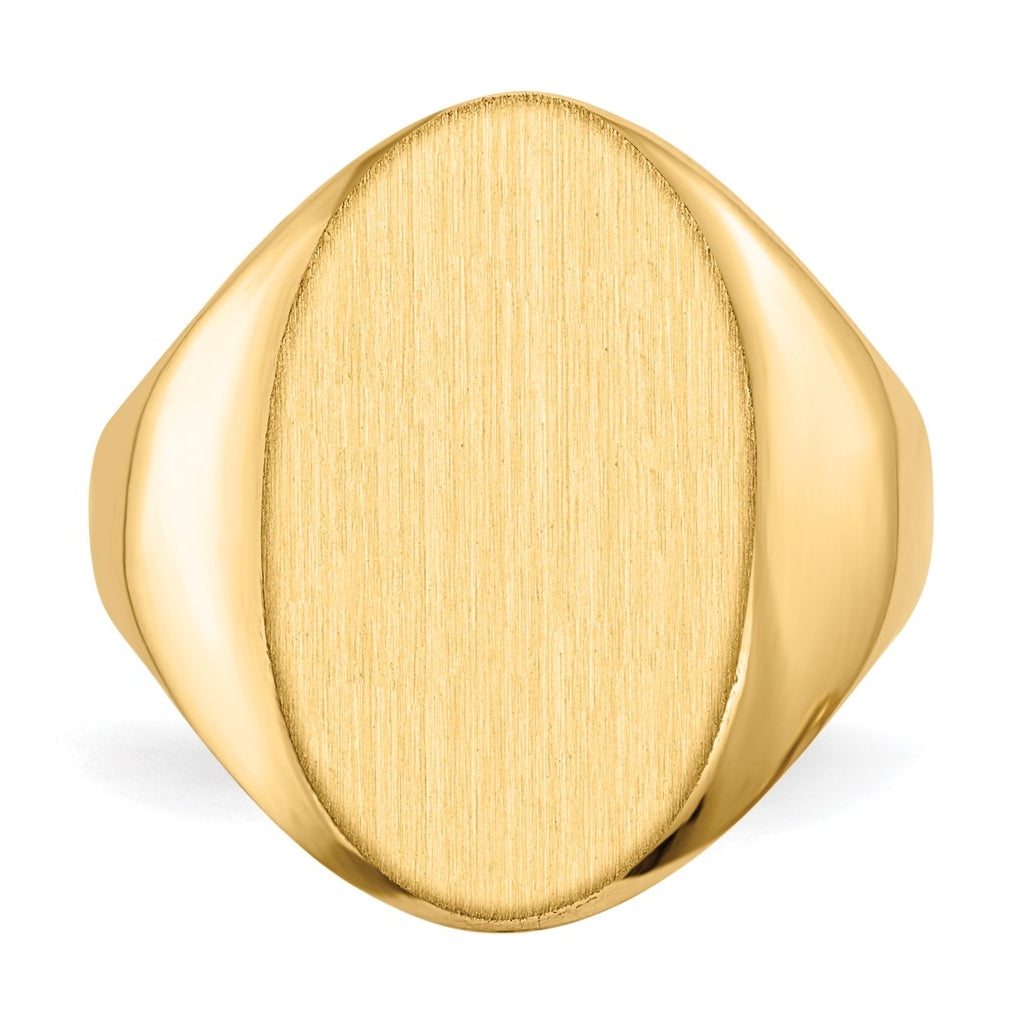 10k Yellow Gold 12.0x17.0mm Open Back Signet Ring