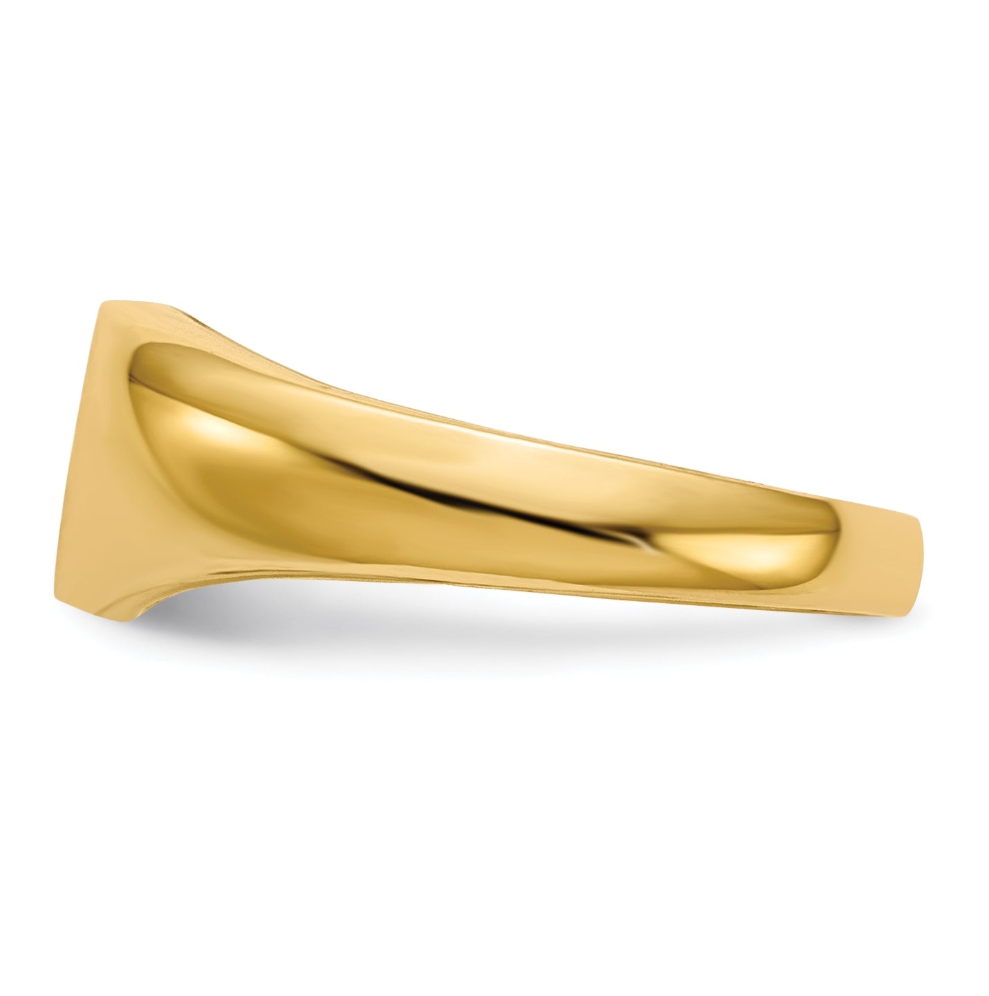 14K Yellow Gold Child's AA Diamond Signet Ring