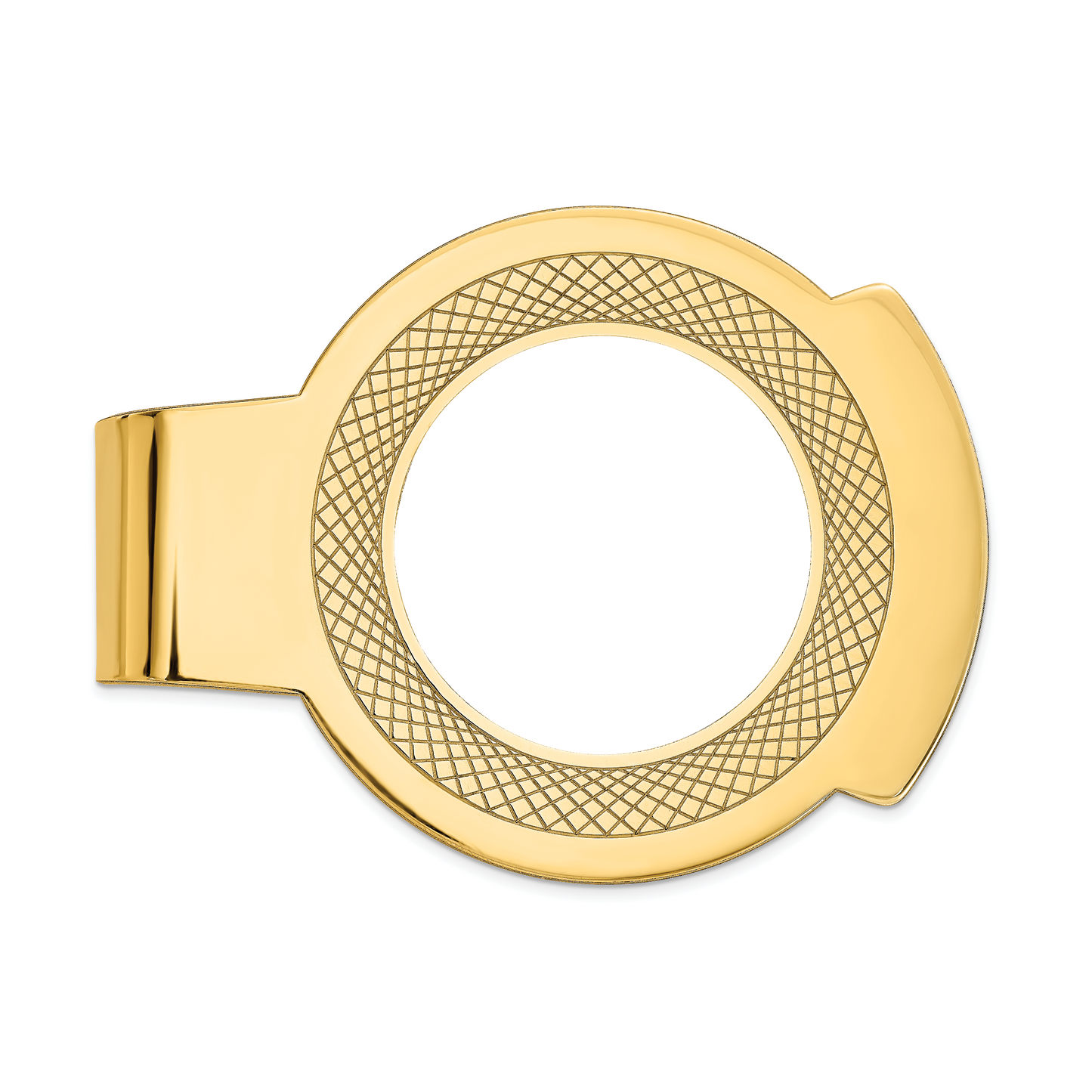 Sterling Silver Gold plated Picture Jewelry Money Clip