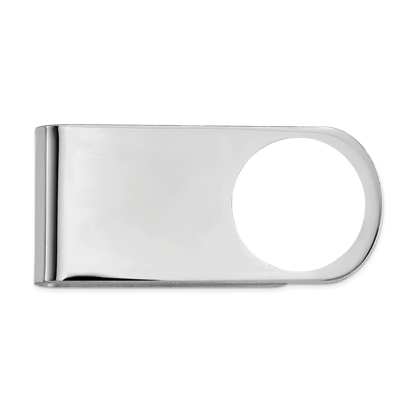 Sterling Silver Rhodium plated Picture Jewelry Money Clip