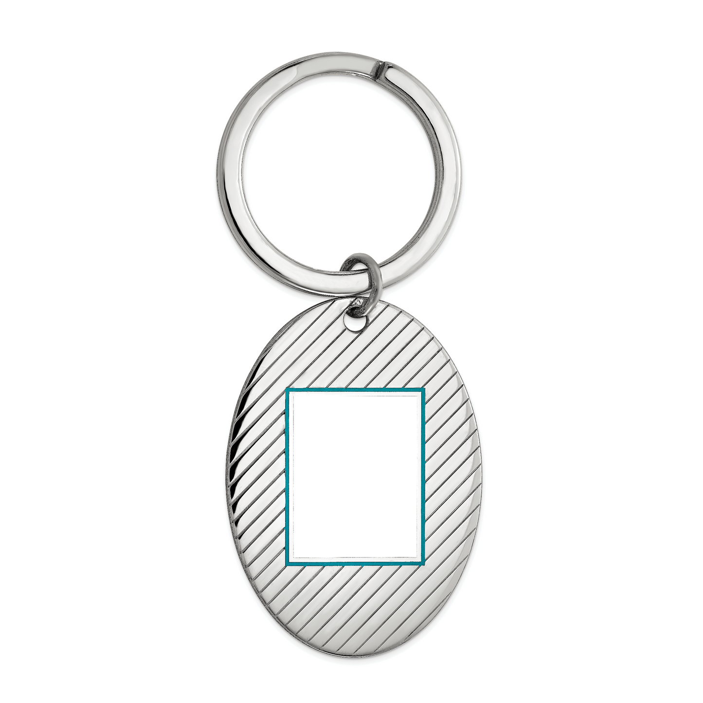 Sterling Silver Rhodium plated Picture Jewelry Key Chain