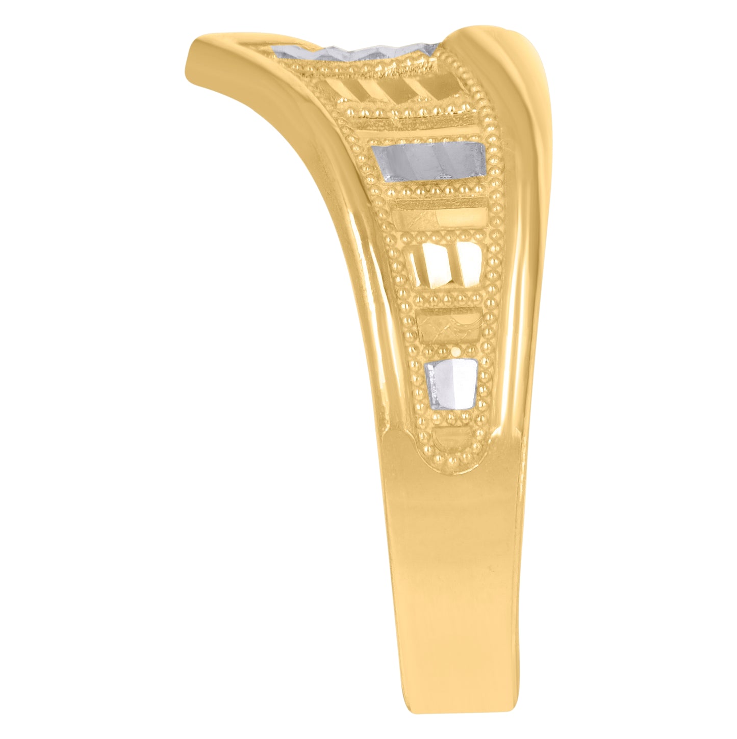 10K Two-Tone Gold Womens Fashion Ring