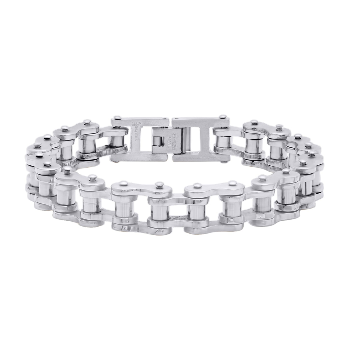 Stainless Steel Mens Bike Chain Design Fashion Link Bracelet