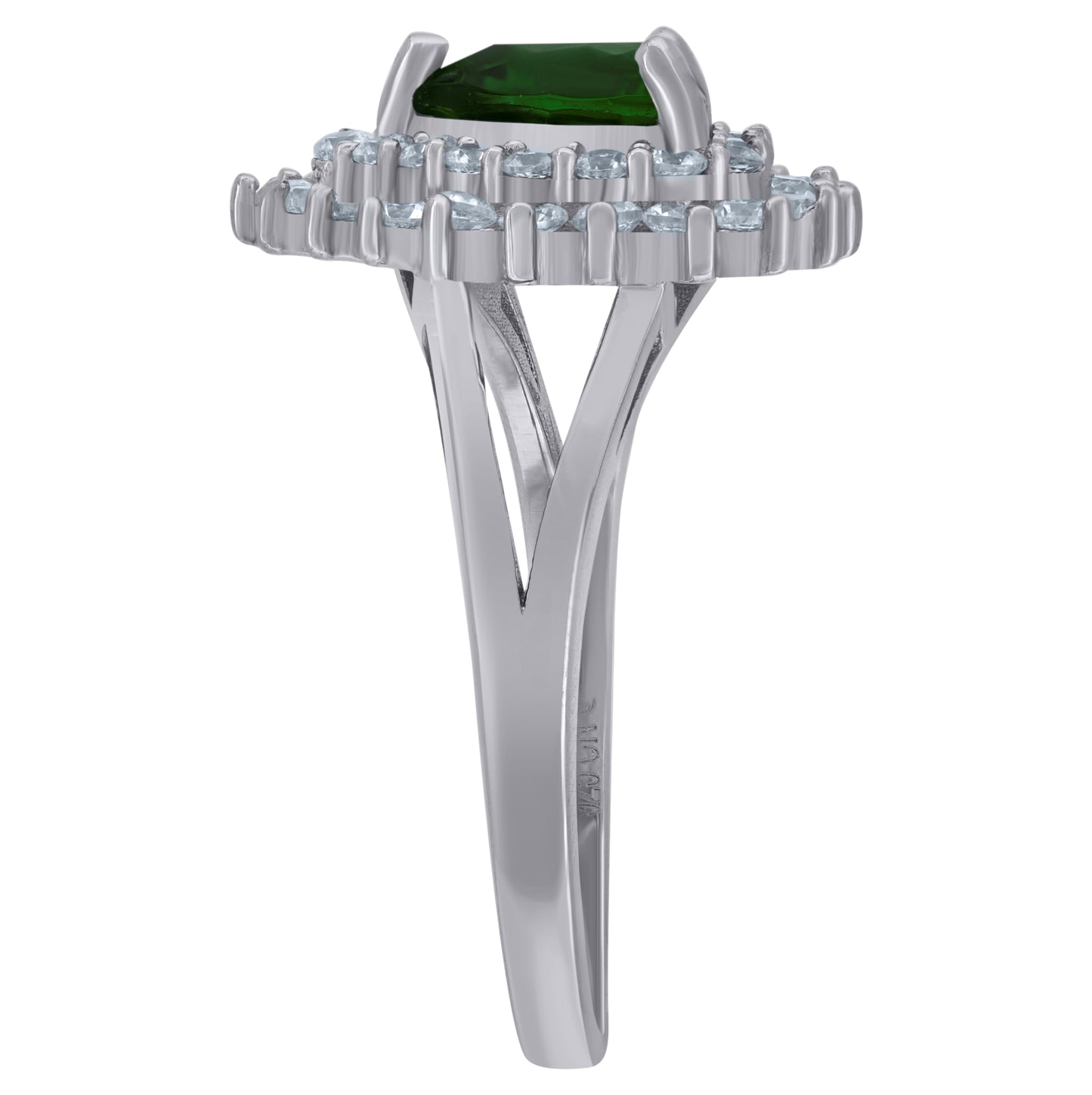 Sterling Silver Womens Cubic Zirconia Heart Bridal Anniversary Engagement Wedding Ring