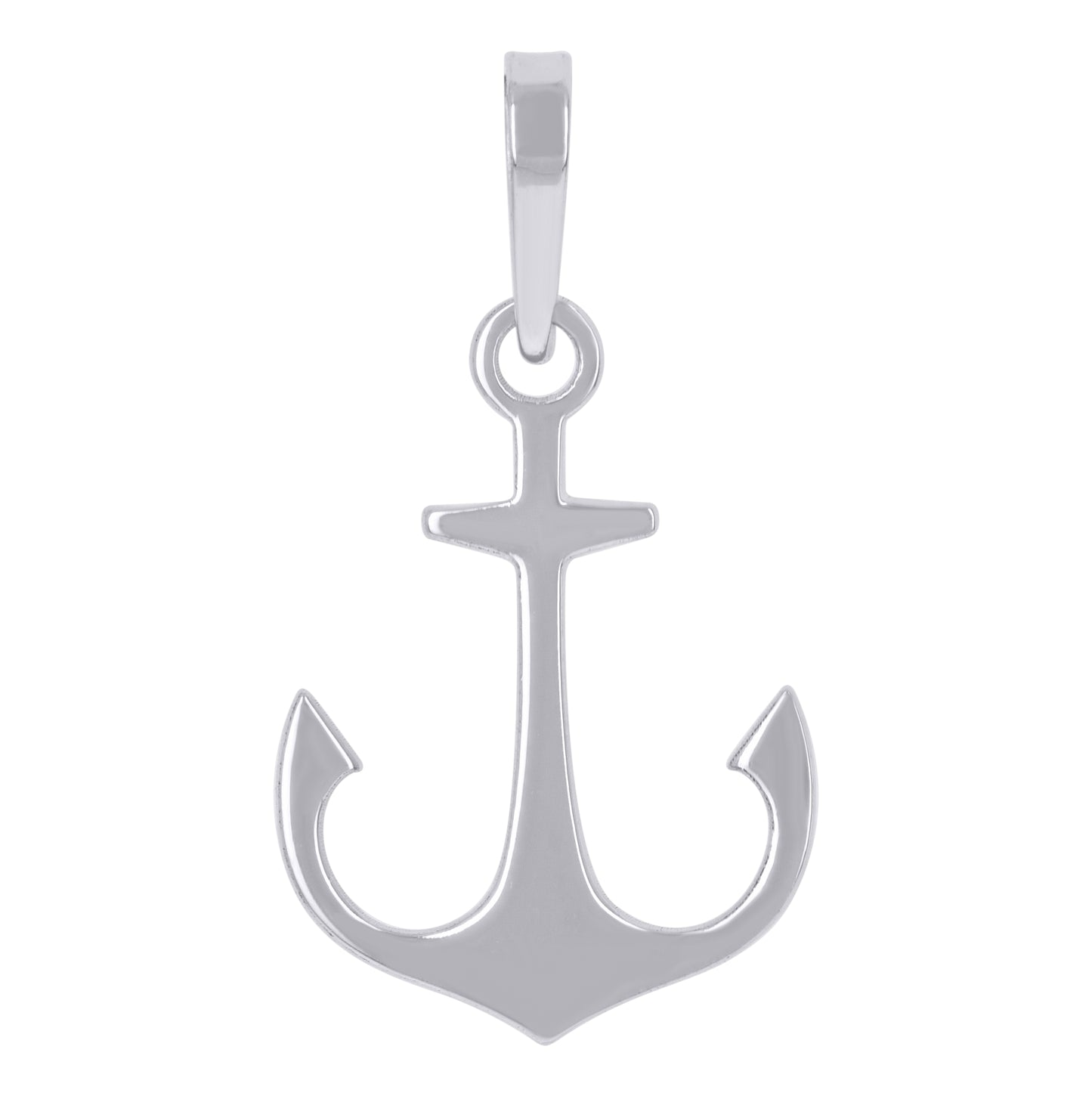 Sterling Silver Unisex Anchor Ocean Life Charm Pendant