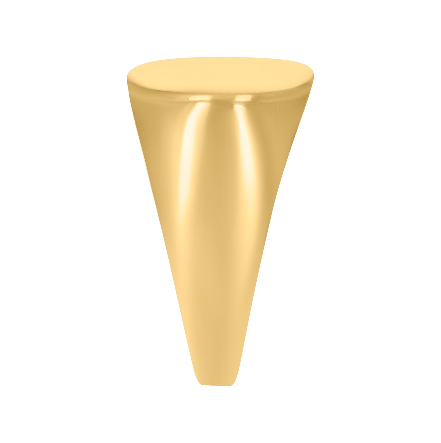 10K Yellow Gold Mens Signet Fashion Ring